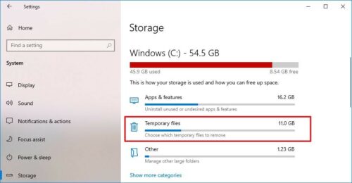 storage space