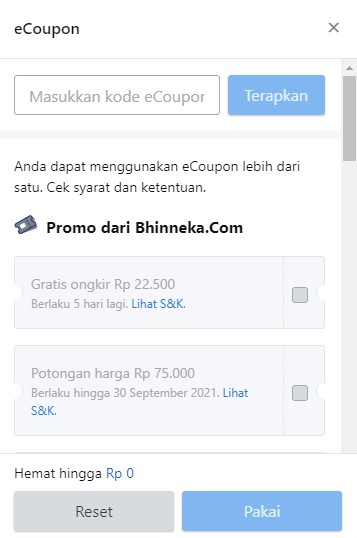 Halaman eCoupon