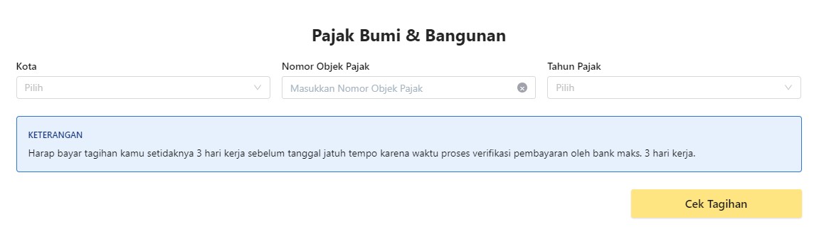 bayar pajak pbb