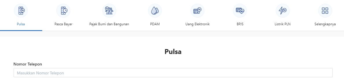 isi pulsa bhinneka