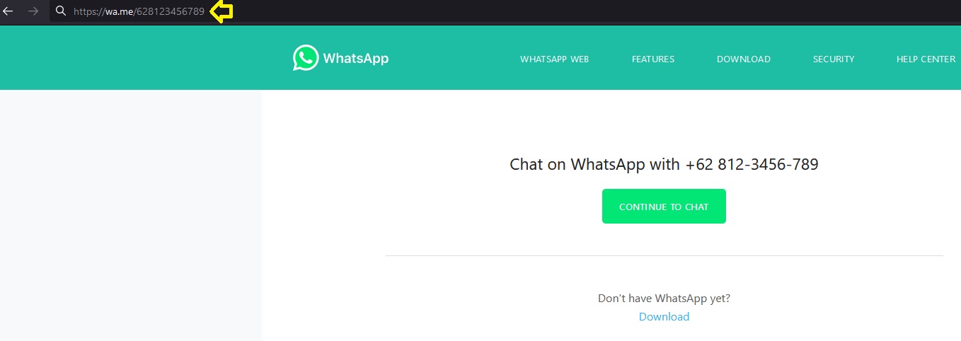 cara buat link whatsapp