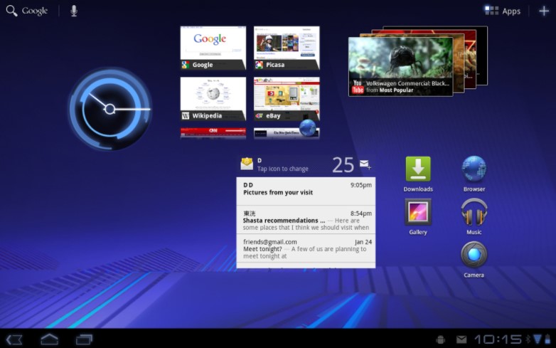 android honeycomb tablet