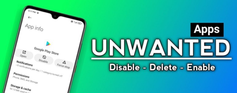 cara disable app android