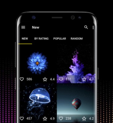 wallpaper oled hitam hemat daya