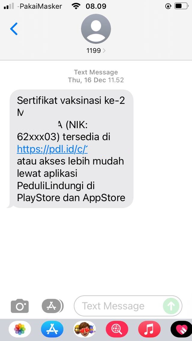 Sms Vaksin