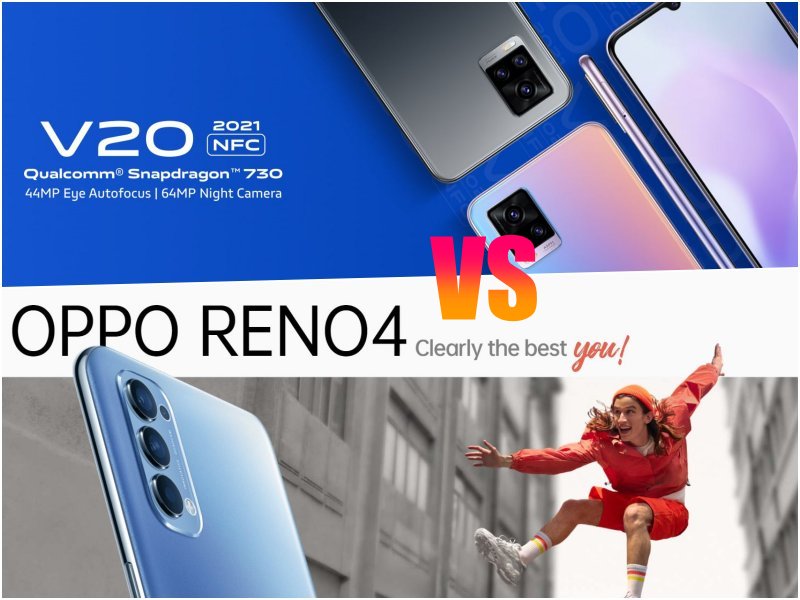 Vivo V20 VS Oppo Reno 4