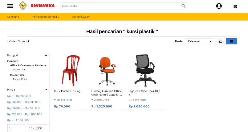 Cara belanja di microsite - pilih produk