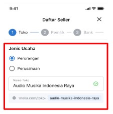 buat toko di Bhinneka lewat hp iphone