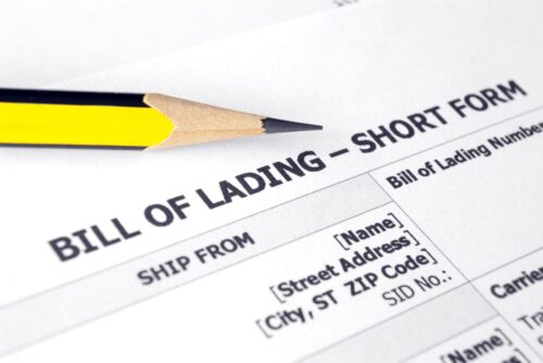 contoh bill of lading