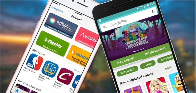 Aplikasi iPhone App Store dan Android Play Store