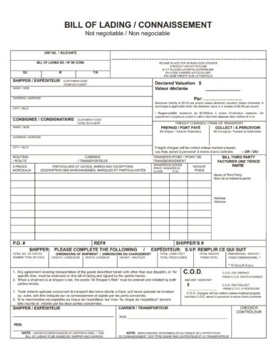 fungsi bill of lading