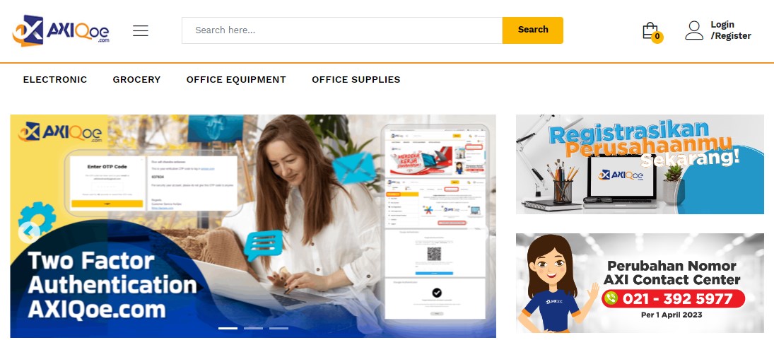 B2B populer di Indonesia Axiqoe