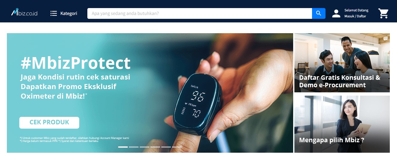 Mbiz e-Commerce untuk B2B