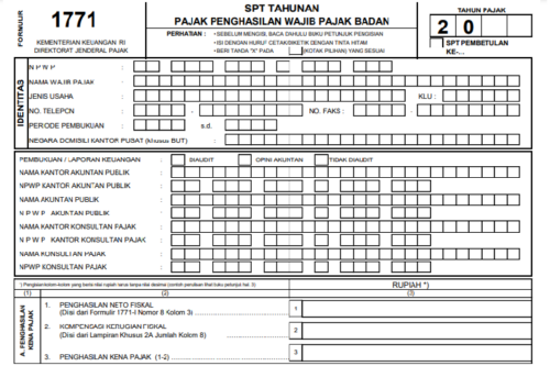 Lapor SPT Badan