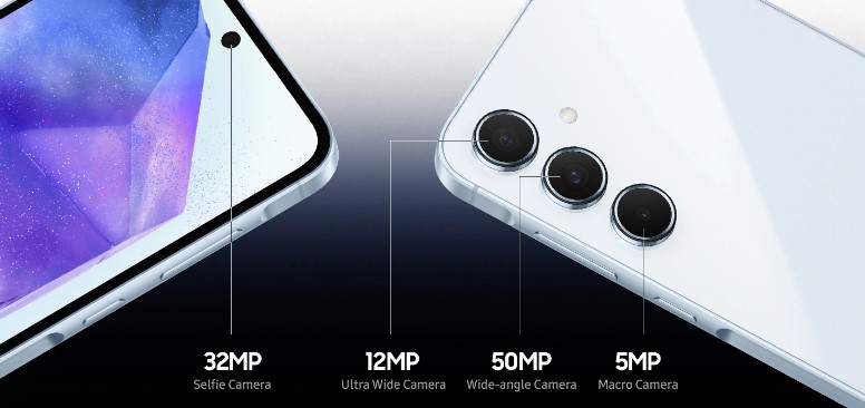 Spesifikasi kamera depan dan belakang Samsung A55 Spesifikasi kamera depan dan belakang Samsung A55